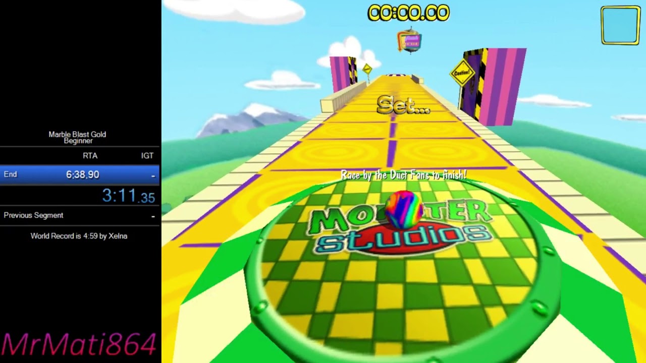 Marble Blast Gold Speedrun Beginner (618) YouTube