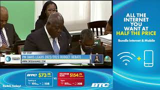 PM DAVIS LEADS 2022 2023 BUDGET DEBATE