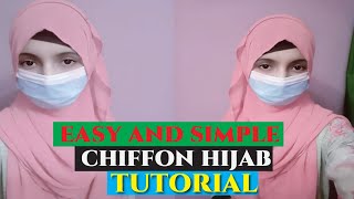 Easy And Simple Chiffon Hijab Tutorial For School, College And Everyday Outing Nilima Afrose Vlog