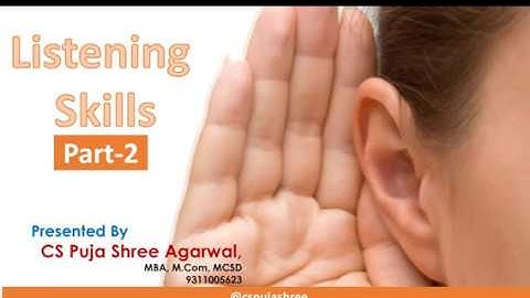 CSEET VIVA VOCE: Listening Skills Part 2 in HINDI Full Lectures