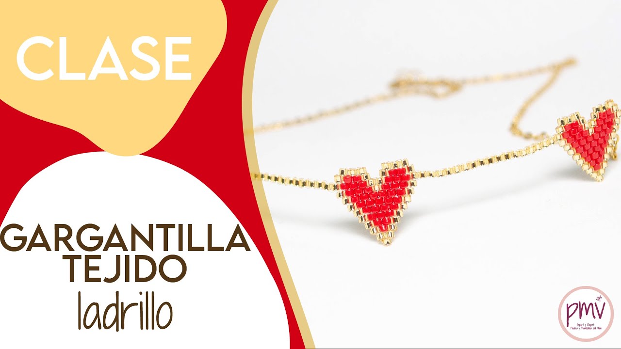 ❤️❤️¡Fácil de realizar! Gargantilla de corazones ❤️❤️