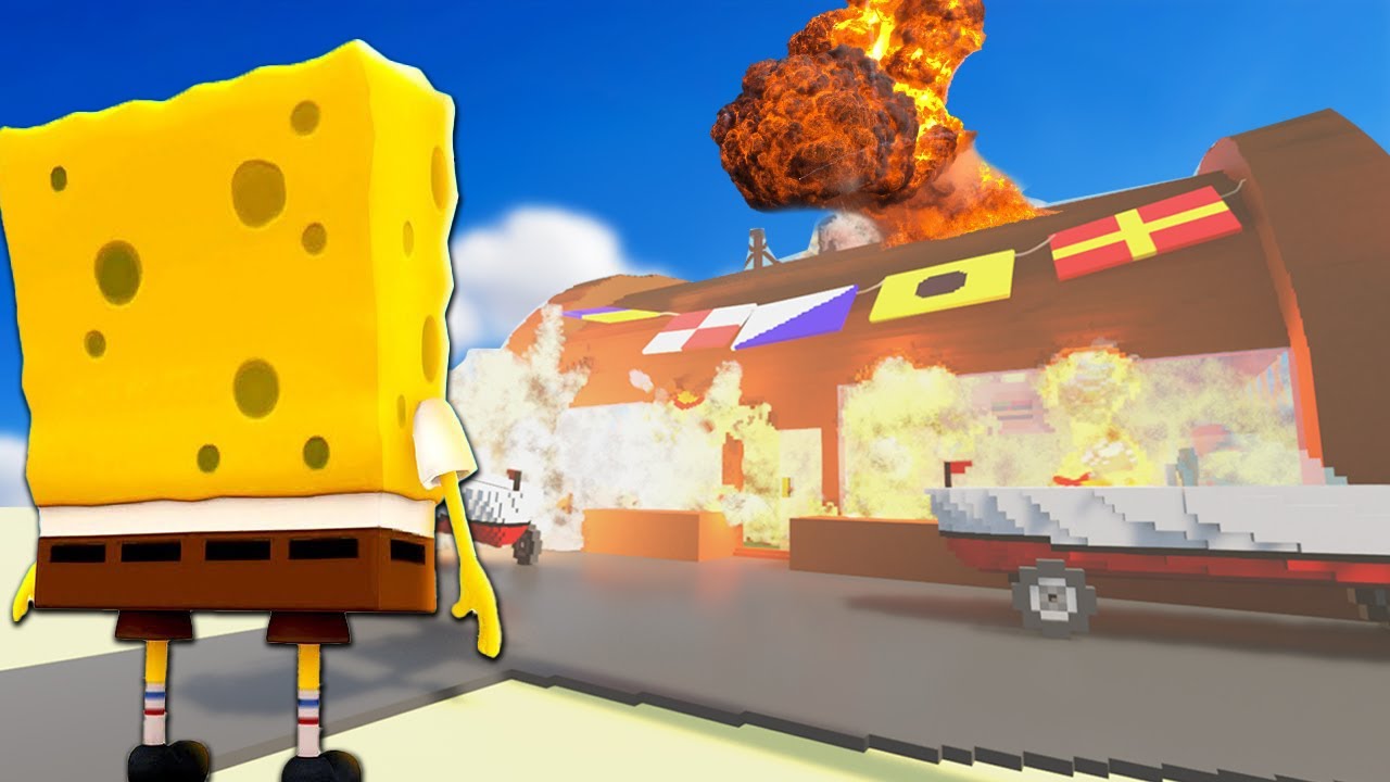 AKU HANCURKAN CRUSTY KRAB DENGAN BOM TERDAHSYAT SEDUNIA !!!