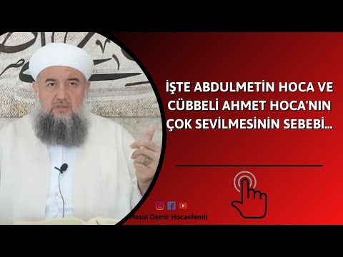 İşte Abdulmetin Hoca ve Cübbeli Ahmet Hoca'nın çok sevilmesinin sebebi...