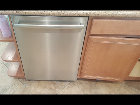 Bosch Dishwasher Installation Shxm4ay55n 100 Series Youtube