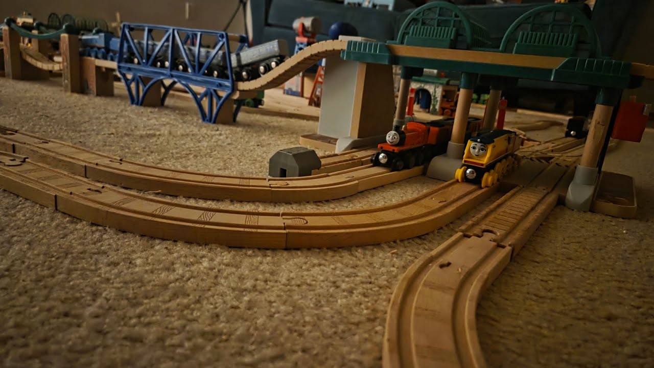 New Years Thomas Wooden Railway layout