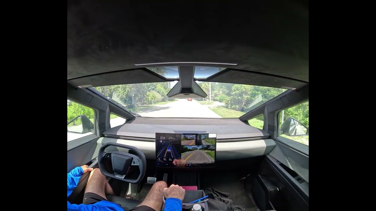 Cybertruck Stop Sign Safety - Creeps Forward at Stop Signs to Increase Visibility Before Going