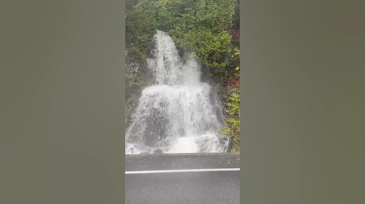 Adirondack roadside waterfall