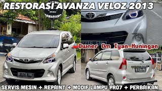 RESTORASI + Cat + Servis Mesin + Modif Proji pro7 AVANZA 2013 Veloz Om iyan Kuningan #modifikasi