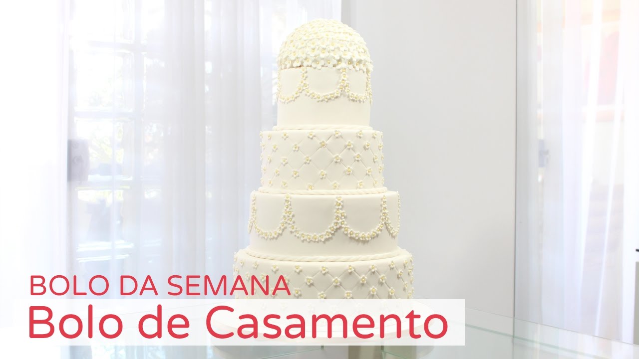 Bolo de Casamento - Bolo da Semana
