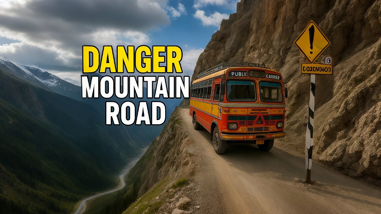 simulator India Bus on Danger Mountain Road 😱 | Scary Cliff Side Ride 🌄🚌 | Must Watch🔥