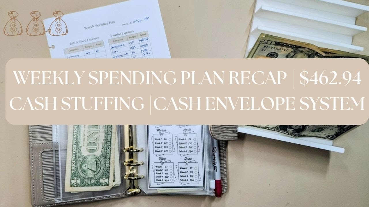 WEEKLY SPENDING PLAN RECAP | CASH STUFFING | CASH ENVELOPE| WE 01.31.26 - $462.94