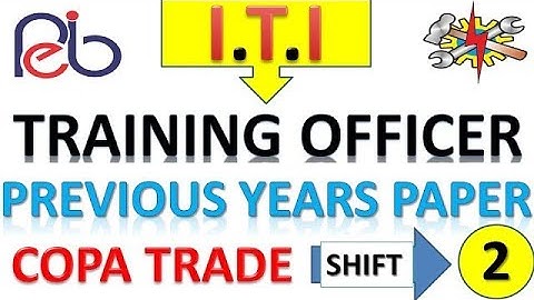 MP Vyapam  ITI Training Officer Previous Year paper held 6 november 2016 || Shift 2nd