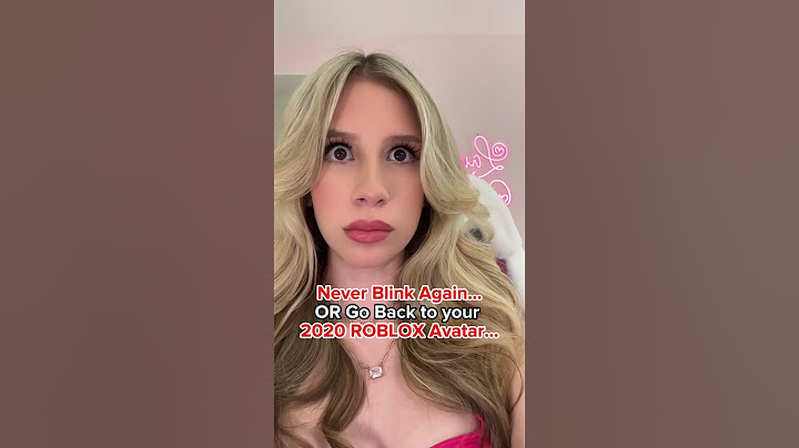 NEVER Blink Again, OR Go Back to Your 2020 ROBLOX AVATAR(TikTok Trend)