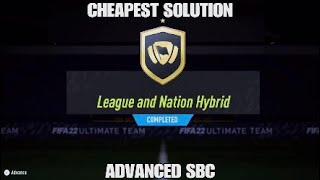 ADVANCED SBC - CHEAPEST SOLUTION - No Loyalty (FIFA 22 League and Nation Hybrid)