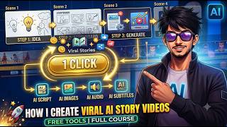 How I Create Viral AI Story Videos Using FREE Tools | Full Course