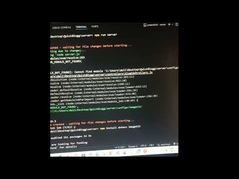 Nodemon app crashed ........ fixed 