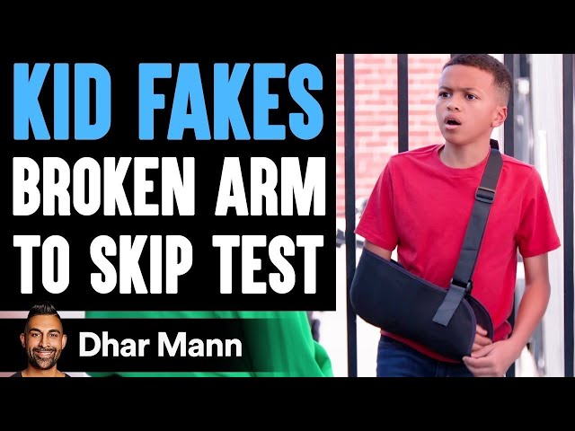 KID FAKES Broken Arm To SKIP TEST ft. @TheLethalShooter | Dhar Mann class=