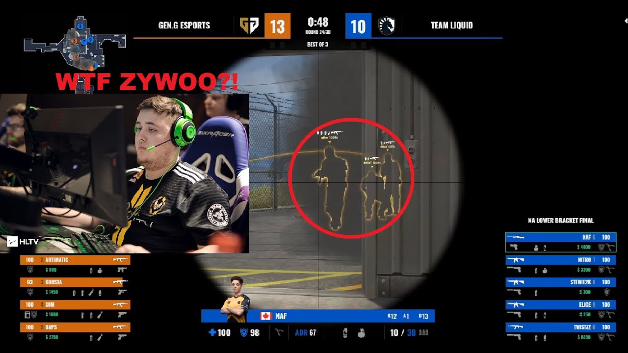 ZYWOO INSANE 1V4 CLUTCH! Twitch Recap CSGO YouTube