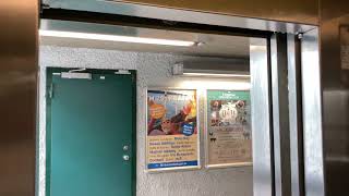 Slow 1975 Kone Mod. Inclined Elevator Näckrosen Subway Station, Sundbyberg, Sweden.