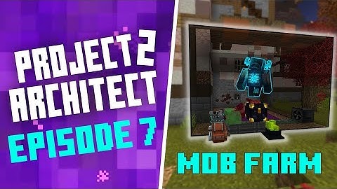 Making a Mob Farm in Project Architect 2 Ep-7 #modedminecraft