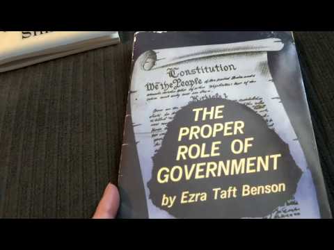 The Proper Role of Government by Ezra Taft Benson...book review.