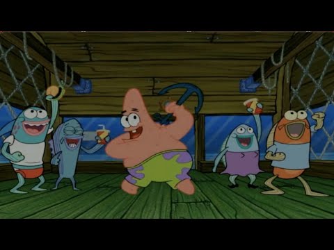 Patrick Rope Explosion Patrick throws Anchor at Squidward (Explosion) - YouTube