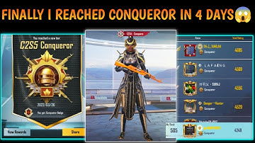 FINALLY I REACHED CONQUEROR IN 4 DAYS 😱 SAMSUNG A3,A5,A6,A7,J2,J5,J7,S5,S6,S7,59,A10,A20,A30,A50,A70