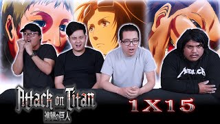 First Time Watching Attack on Titan Episode 1x15 | REACTION