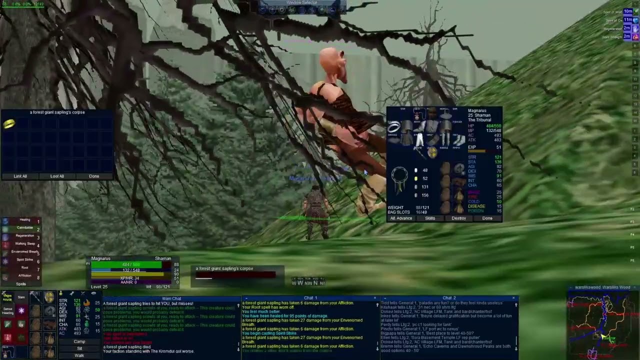 Farming Gem Encrusted Ring from giants - SSF Shaman - Everquest Quarm