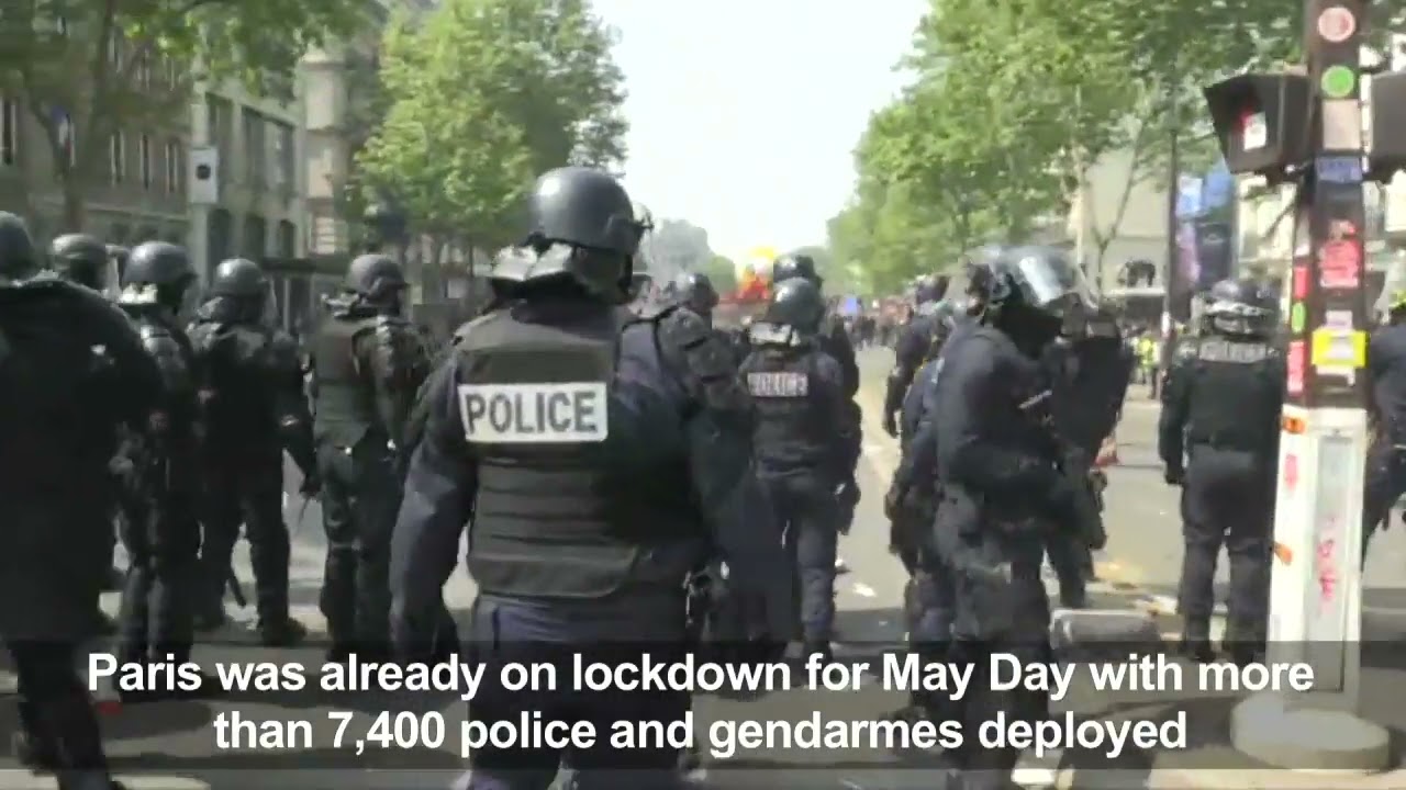 First clashes break out on May Day in Paris