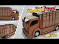 MEMBUAT MINIATUR TRUCK MADURA ASYIK TERBARU BISA OLENG || HANDMADE