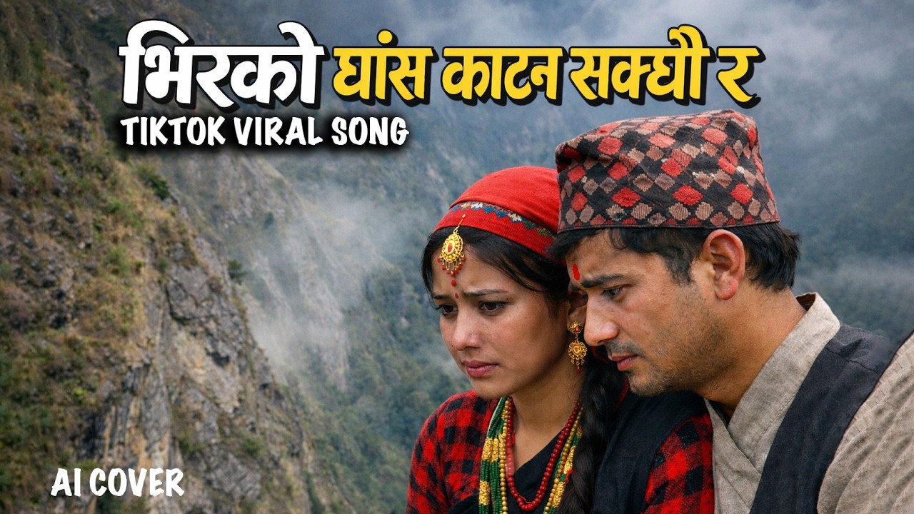 Bhir Ko Ghass Katna Sakxau Ra | भिरको घांस काट्न सक्छौ र । Tiktok Viral Song | AI Cover | Trending
