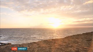 Weather images of the day - images, balloons, daffodils, Orkney (UK) BBC&ITV - 27 March 2023 (b)