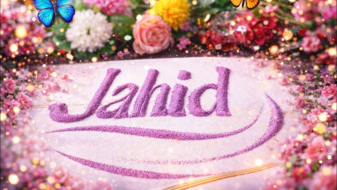Jahid Name Art Live 🌸 | Beautiful Sand Art Design | Creative Live Stream 2026