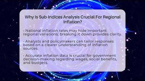 Why Is Sub-Indices Analysis Crucial For Regional Inflation? - Inflation Insight Channel