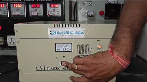 1KVA CVT Constant Voltage Transformer Make Servo sine solutions 
