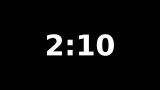 ⏱️ 2 Minute 10 Second Countdown Timer | Black Screen with Beep Sounds
