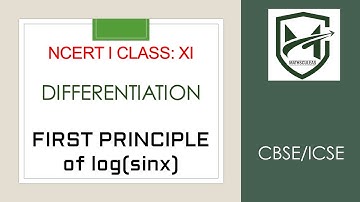 first principle of log(sinx) I class 11 XI I ncert I cbse I icse I differentiation