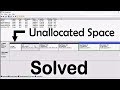 Unallocated space before c drive how to fix