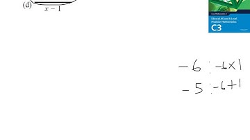 C3-Edexcel Algebra Fractions Chapter 1 Section E- Q2 part b