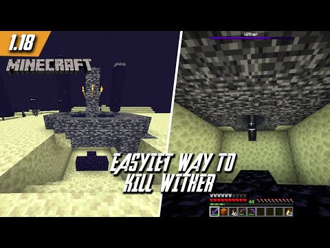 Minecraft Easiest way to kill Withers! 30 Second Method - 1.18/1.17 | Gausuch Gamer