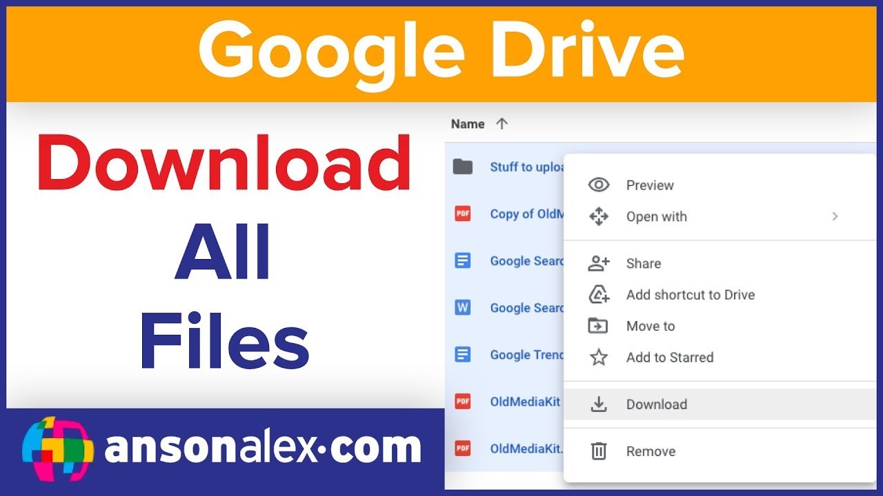 google drive does not download all files