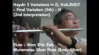 Haydn 5 Variations in D, Hob.XVII-7 - Final Variation (5th part)