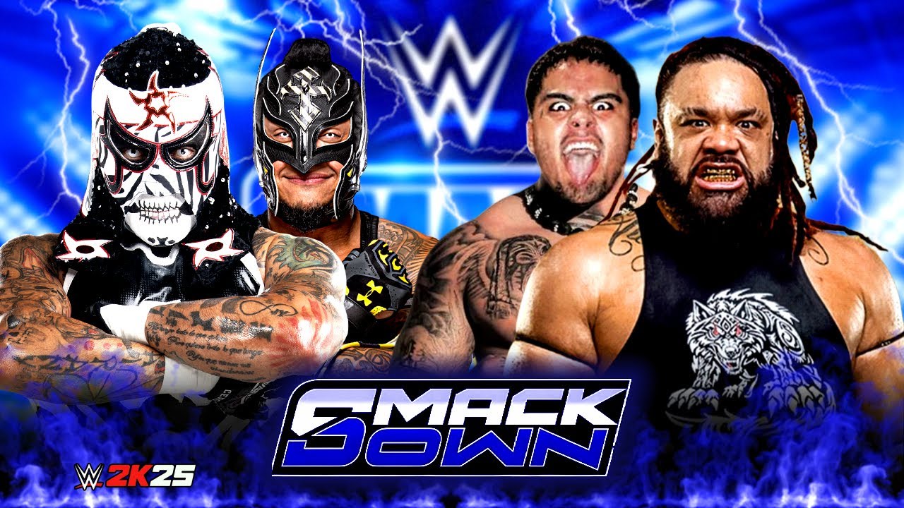 WWE SMACKDOWN: Пента и Рей Мистерио против Джейкоба Фату и Зиллы Фату - 4 января 2026 г.