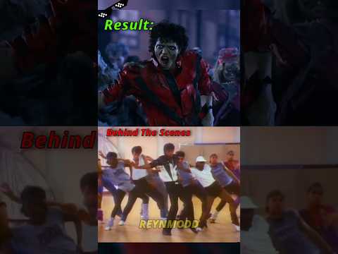 Michael Jackson Making of Thriller Behind The Scenes vs Official #michaeljackson #mj #thriller #bts
