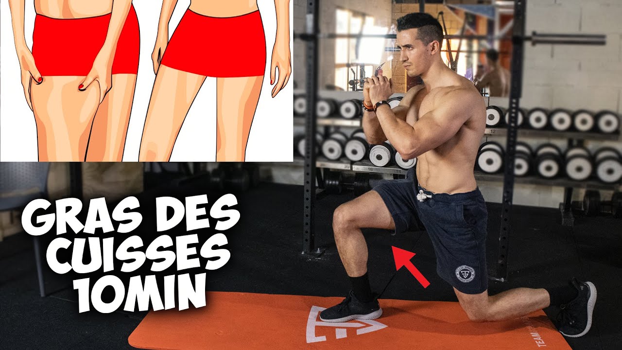 10min perdre gras des cuisses à la maison ! (intense) - YouTube