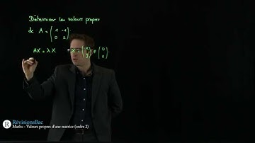 Matrices 2x2 : valeurs propres