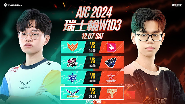 AIC 2024 瑞士輪W1D3－2024/12/07《Garena 傳說對決》