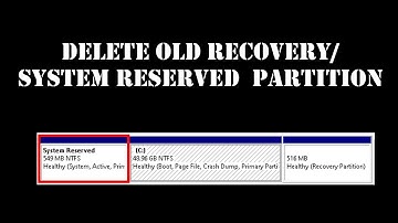 Delete Old Recovery Partition in Windows 10 (Legacy BIOS)