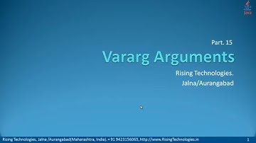 15   Vararg Methods